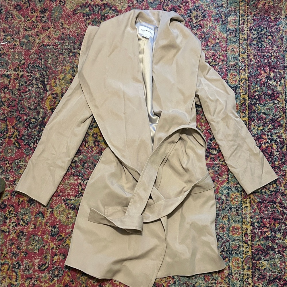 Club Monaco Women's Tan Wrap Coat